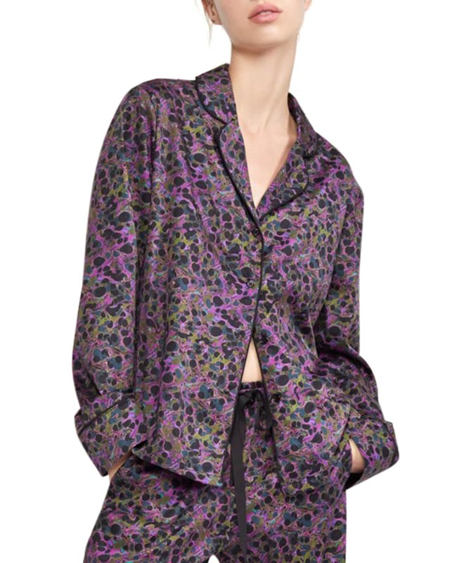 Printed Pajama Top